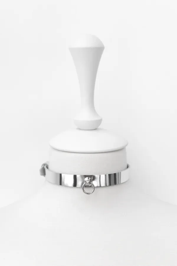 Чокер с маленьким колечком 2 (серебряный)